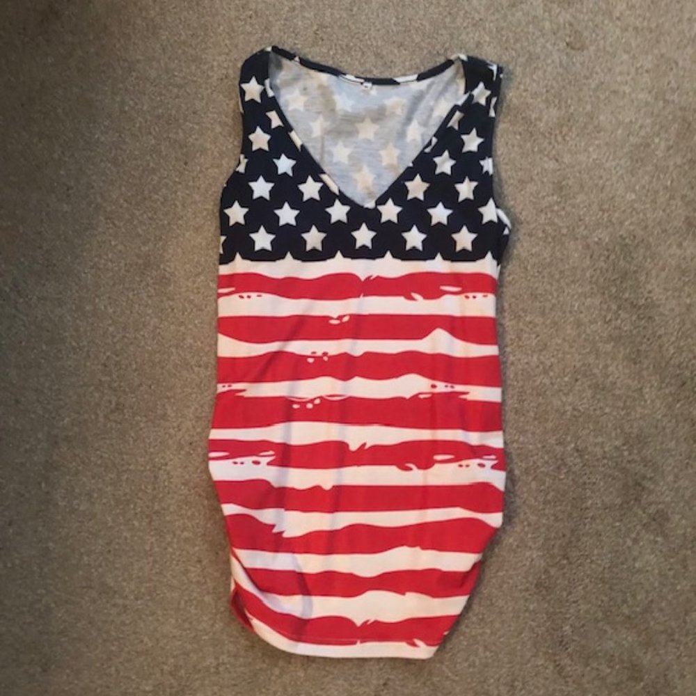 Patriotic - Red, White & Blue Tank Top